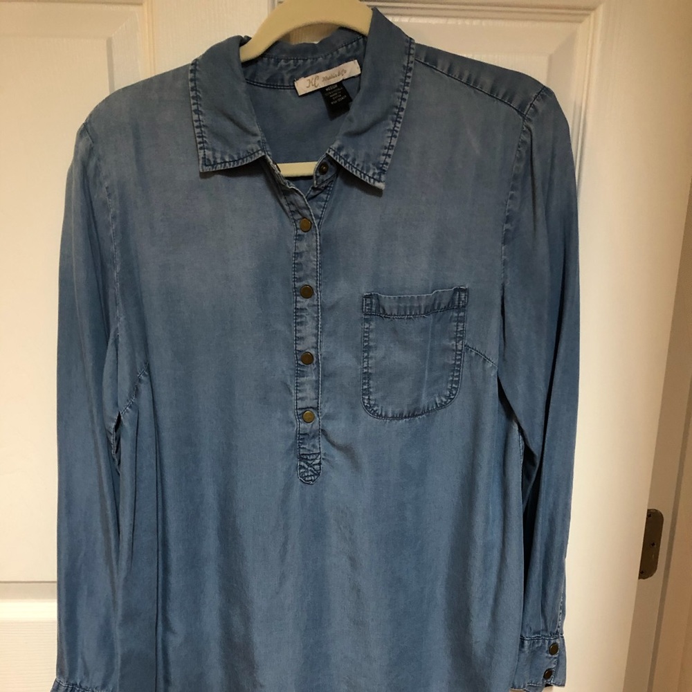 Khakis & Co denim shirt, size medium